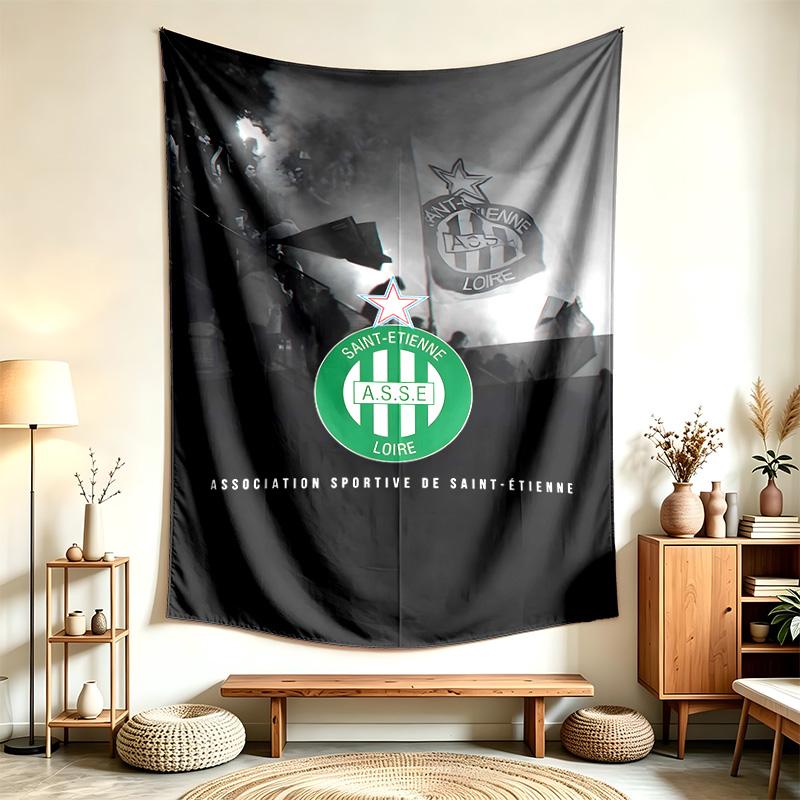 AS Saint Etienne (1) Tapestry Suitable For Decorating Homes Dorms And Bedrooms Soft To The Touch And A Perfect Gift For Friends And Family