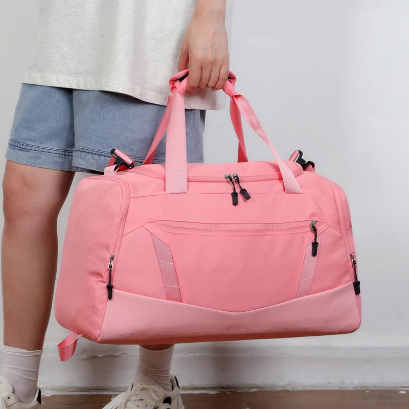 Men and Women Fashion Sports Wet and Dry Sports Fitness Bags for Outdoor Large Capacity Pressure-reducing Hand-held Shoes Bin Travel Bag