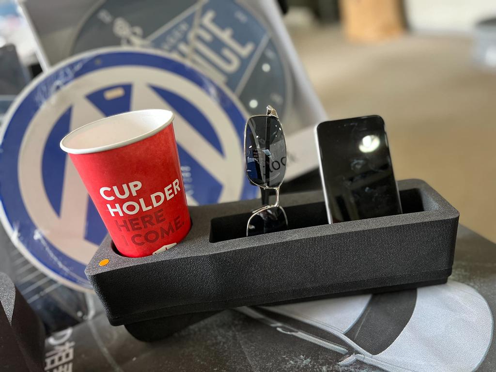 CASPORT Volkswagen Accessory Door Drink Easy Heat Left and Right Black T-Rock Storage, Sunglasses, Smartphone, Pocket, Holder, Installation,