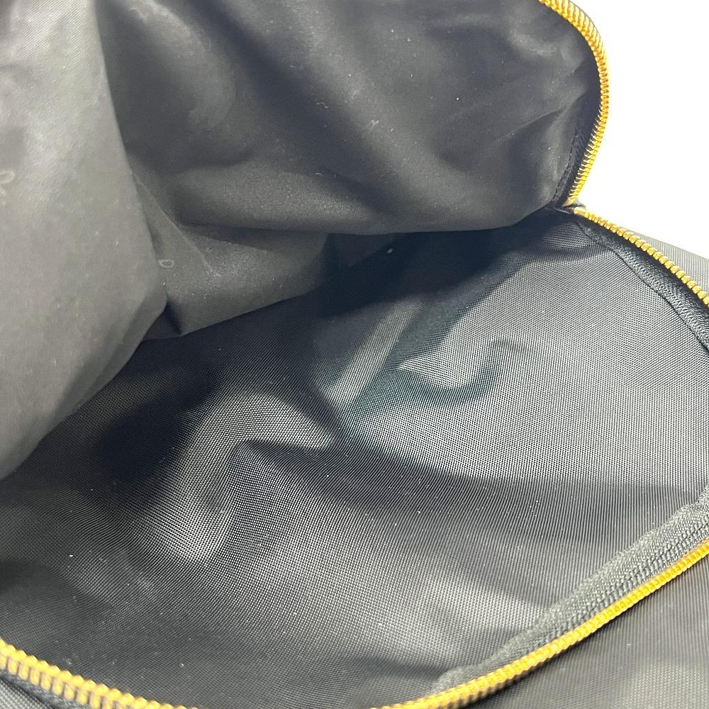 Agnes B. FT03A-07 Logo Bag Backpack GoldHardware Backpack Nylon Black