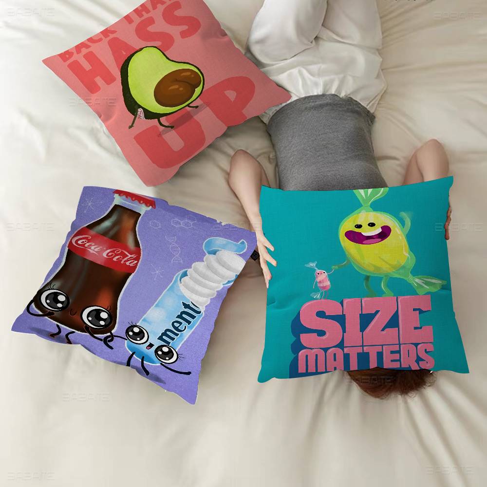 Cartoon Funny Food Pillow Gift Home Office Decoration Pillow Bedroom Sofa Car Cushion CoverPillow Case