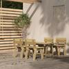 VidaXL Garden Dining Furniture, 5 Pcs Impregnated Pine Wood