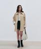 Loeil Classic Handle Leather Hobo Bag - Cream
