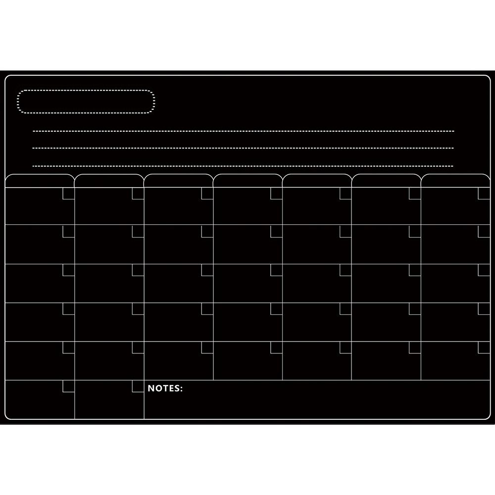 Erasable Whiteboard Calendar 12" X 16" Message Organizer Magnetic Monthly Planner  Refrigerator