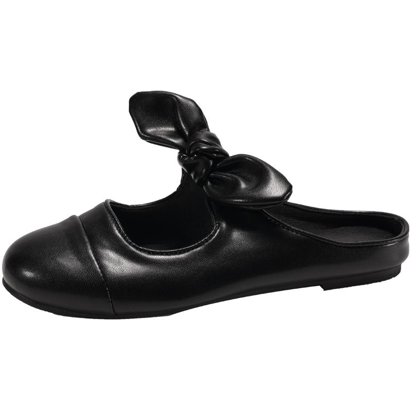 Fashion Designer Butterfly-knot Women Mules Slippers Fashion Shallow Slip On Slides Shoes Ladies Casual Outdoor Soft Sole Sandalias