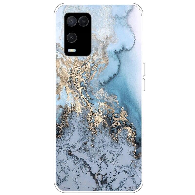 OPPO A54 Case telefonhoz Hátlap OPPO A54 5G 4G Case CPH2239 CPH2195 OPPOA54 A 54 Bumper Silicon Soft Funda fekete tpu tokhoz