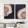 Wood Tree Ring Canvas Art Painting Wall Pcitures Black and White Rustic Wood Canvas Prints Home Modern Woodwork Posters Decor
