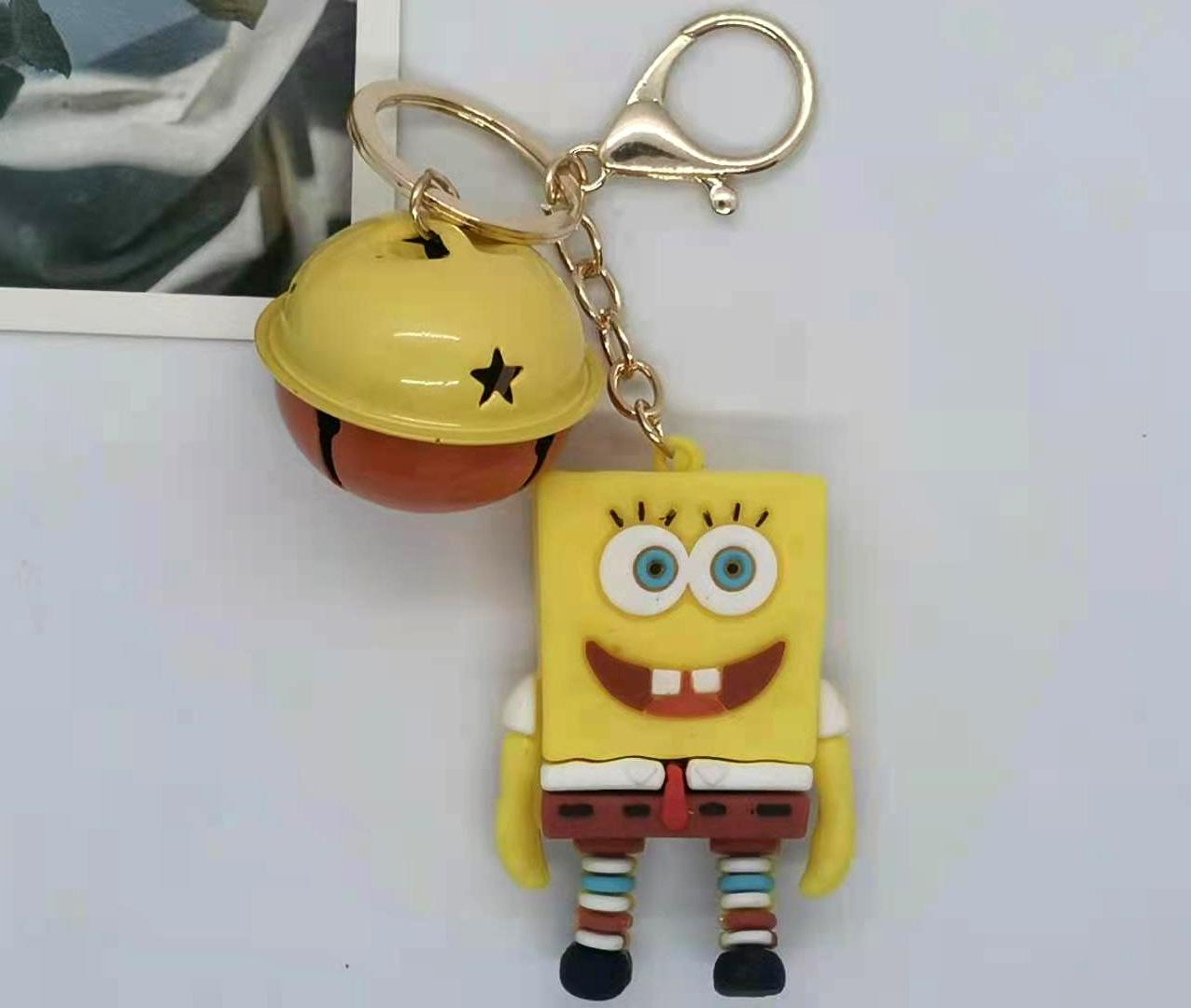 Creative Cartoon Large SpongeBob SquarePants Big Star Keychain Bag Car Keychain Wholesale Y2k Fashion Toys Anime