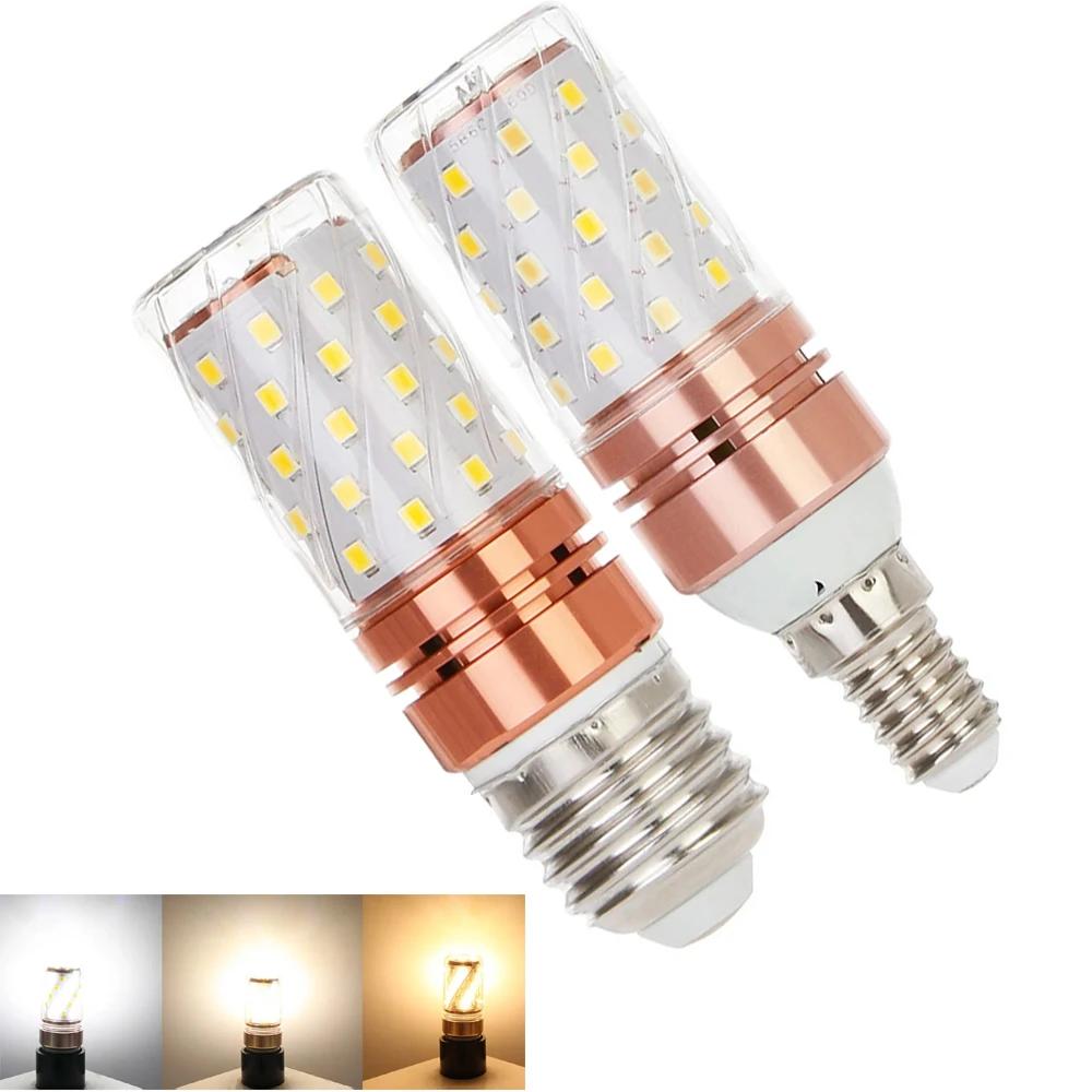 HOMZY Brightness E27 E14 LED Bulb Corn Lighting Lamp 12W 16W 20W 2835 SMD Lamps 110V 220V Home Decor Replace Halogen Lights White