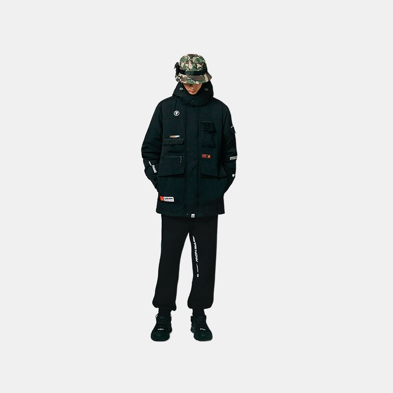 Aape Down Jackets Men's Hooded Moderate Other AAPDNM7301XXD