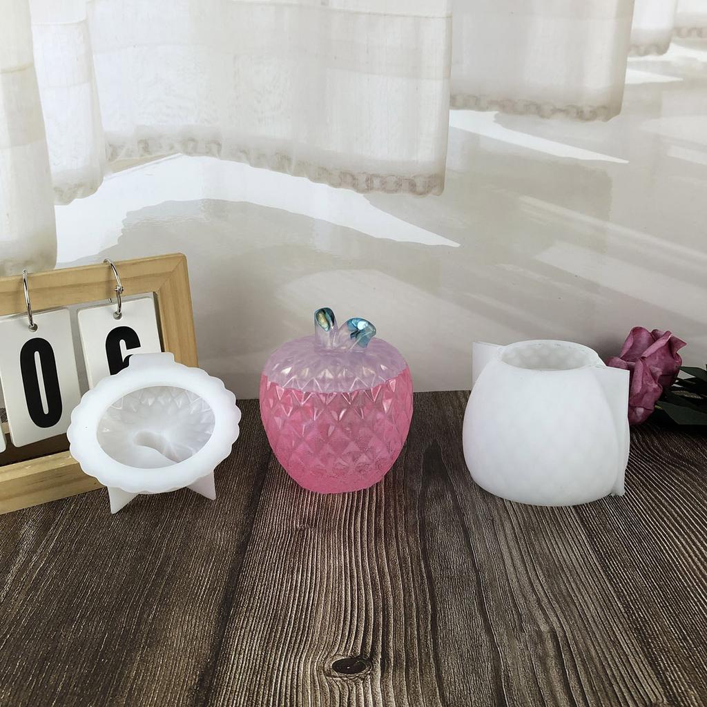 Creative Fruit Design Silicone Mold for Handmade Resin Storage Jars Craft Gifts and Organizers Projects