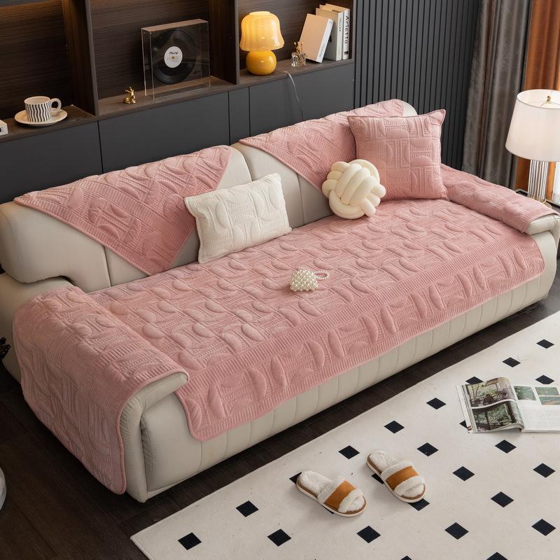 

New Winter Plush Sofa Cushion, Light Luxury, Modern High-End Cushion, Seat Cushion, Universal Non-Slip Cover For All Seasons 70*70cm