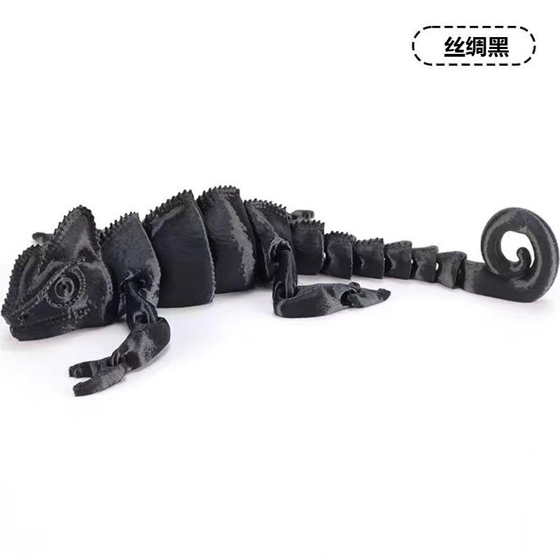 2026 3D Printed Dragon Chameleon Figures Multi-joint Movable Simulation for Home Accessories Kids Gift Room Decoration