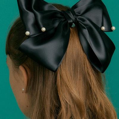 XPIER Grande épingle à cheveux noire à ruban