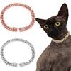 Dog Shiny Cat Chain Collar Pet Choke Collars Necklace Golden Sliver Pink Alloy