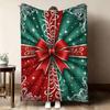 Drink Candy Cane Holiday Fleece Blanket For Winter Bedroom Decor Lightweight Plush Throw Blanket Cover