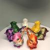 1 stk Kreativ 3D-printet Fuglefigur med Fløjte Lyd Simulation Skrivebordsdekoration Gradient Farve Miniaturer Håndværk Sjove Gadgets