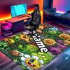 Custom Name Personalized Plants vs. Zombies Print Carpet, Versatile Home Decor Rug, for Playroom, Apartment, Balcony, Entryway, Hallway Gift