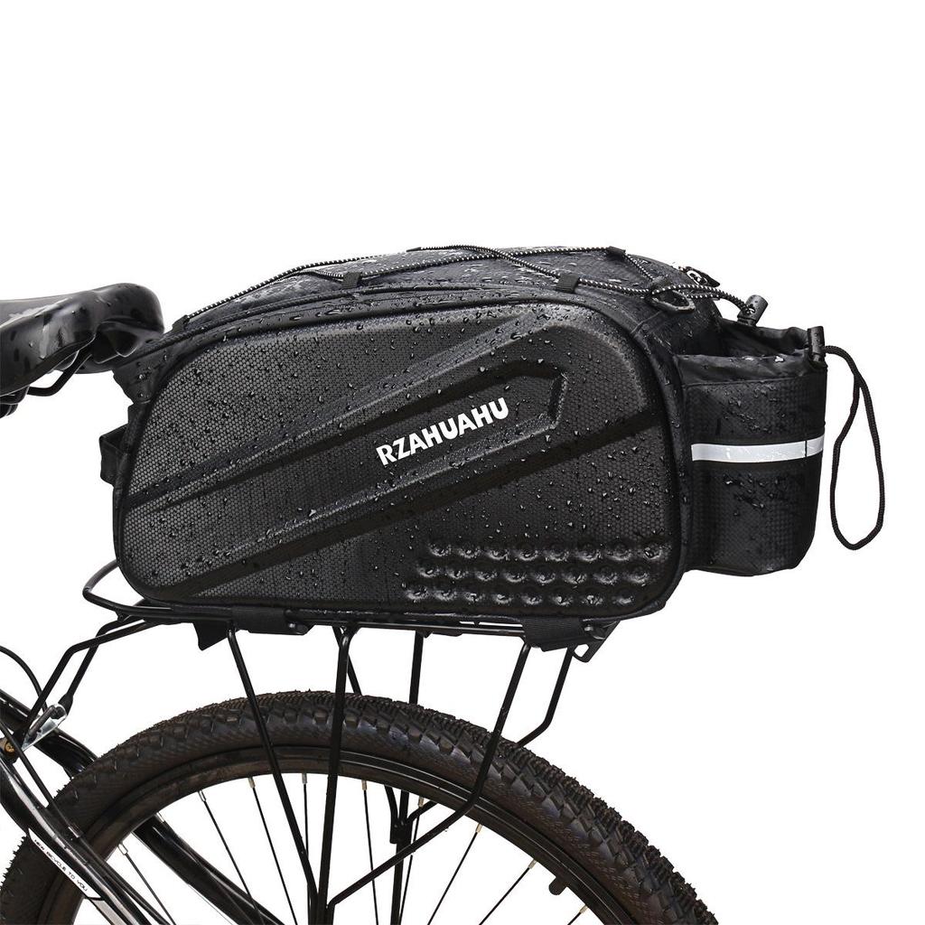 Mountain Bike Rear Rack Hard Shell Bag, 10L Pannier for Cycling