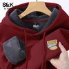 Baleno Herren S&K Serie Kapuzen-Fleece-Sweatshirt im amerikanischen Stil