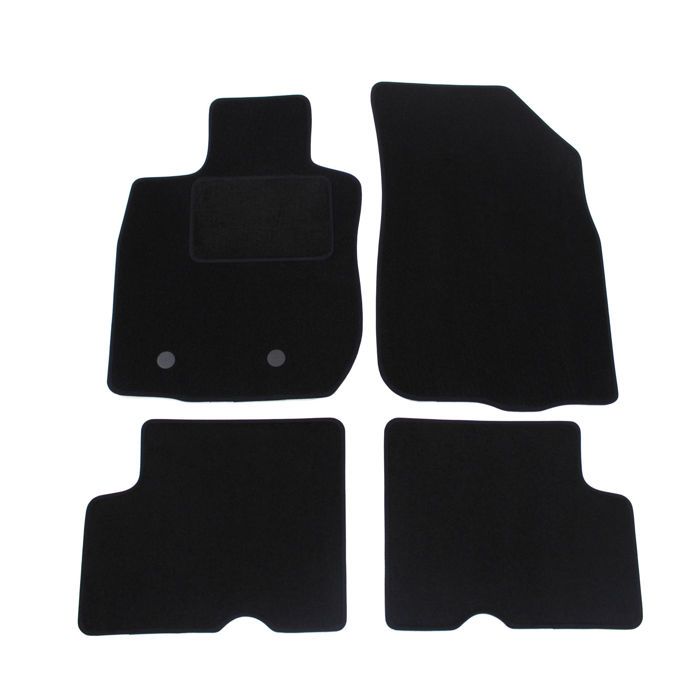 Tapis De Sol Noir Velours - J&J Automotive - Dacia Duster 2010-2014 - Sur Mesure - Antidérapant - Imperméable