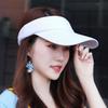 Empty top hat Women's sunscreen hat Outdoor running visor Solid color topless sports hat Couple men's and women's caps