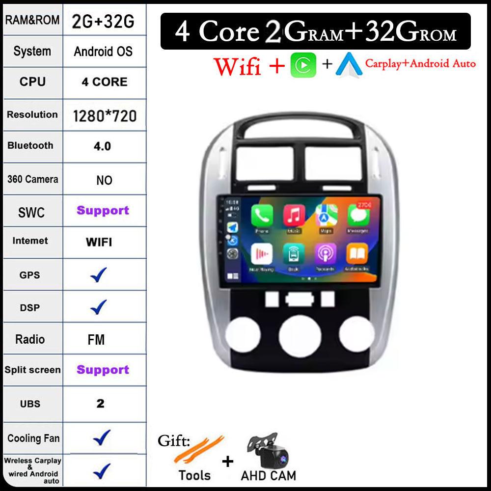 9 Lnch Android 14 For KIA Cerato 1 LD 2017-2020 Touch Screen Car Automotive Multimedia 4G+WIFI DSP Bluetooth Stereo Auto Rideo