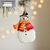 Colorful 3D Retro Bell Resin Ornament - American Cartoon Style Christmas Hanging Decoration