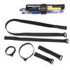 10Pcs Adjustable Nylon Zip Ties Heavy Duty Hook and Loop Fasteners Reusable Tie-downs for Home Travel Cable Organizing Storage