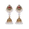 Bohemian Ethnic Pearl Bell Tassel Earrings - Retro Exotic Scenic Style