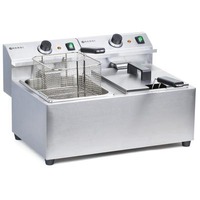 Mastercook Commercial Fryer 7kW 230V 2 X 8L Hendi 207307