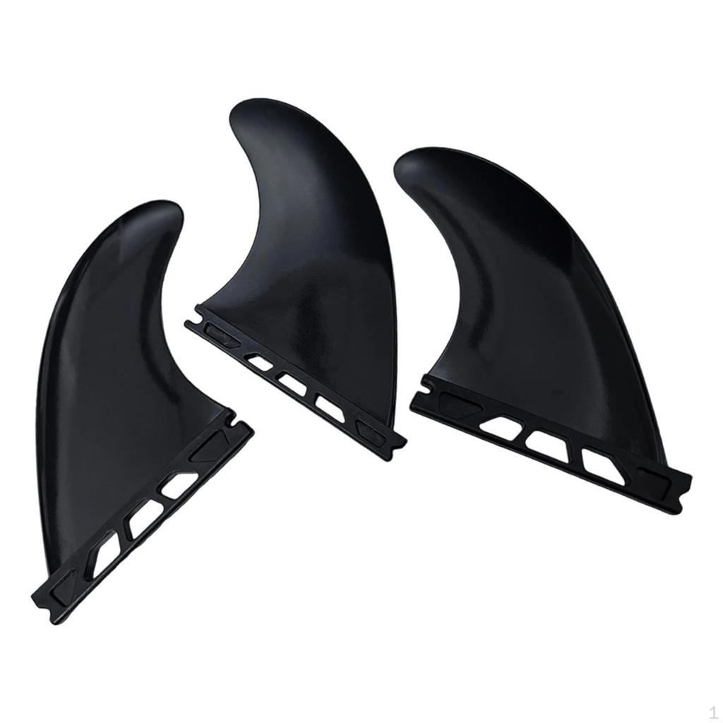 3 Pieces Surfing Surfboard Fins Quick Release Durability Premium Replace Accessories