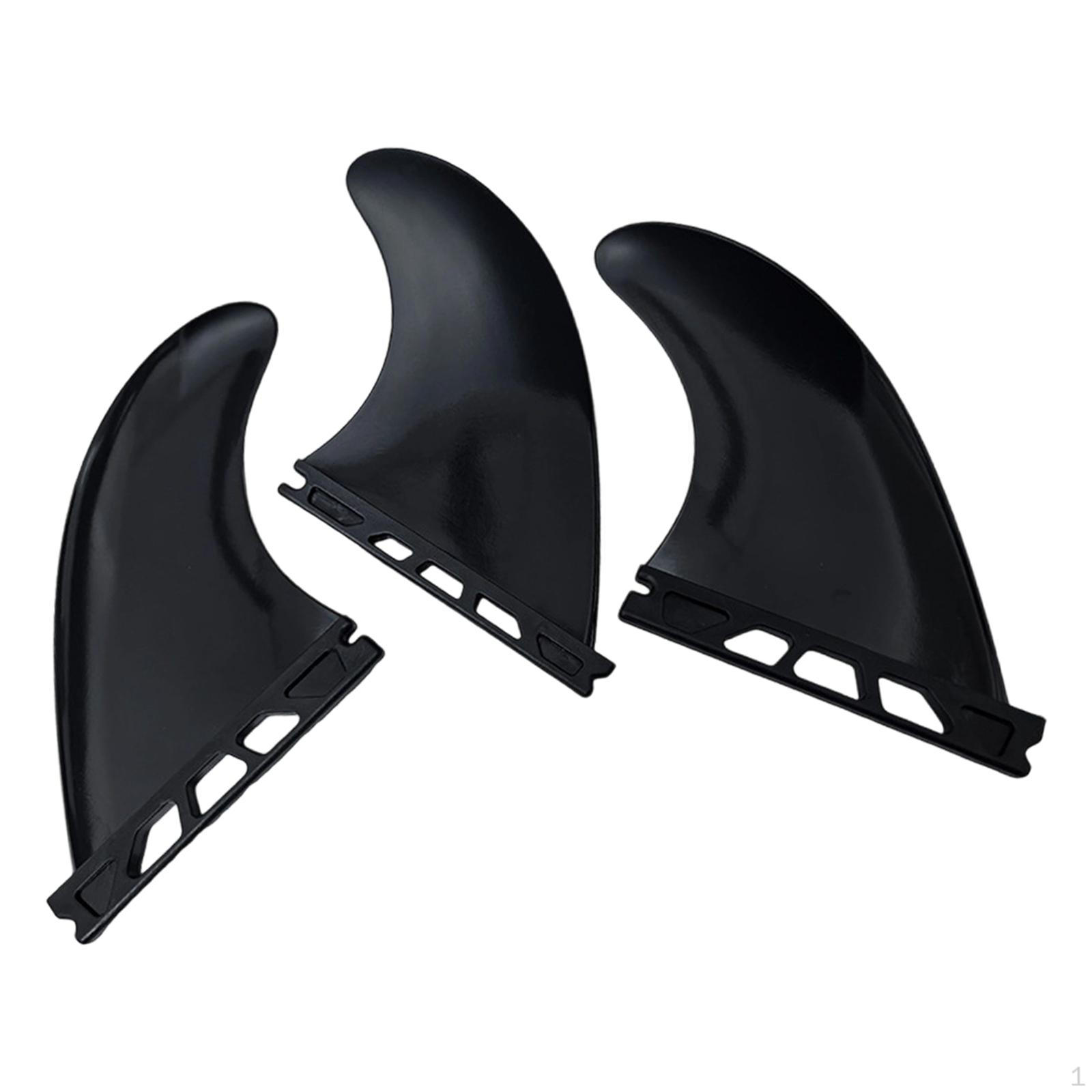 

3 Pieces Surfing Surfboard Fins Quick Release Durability Premium Replace Accessories
