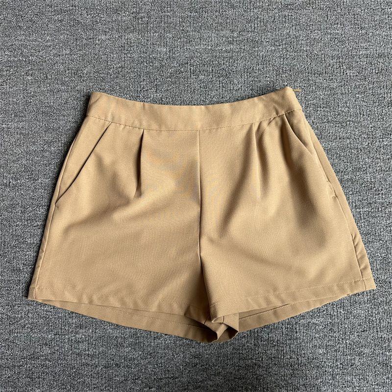 

Exported to Holland Big Brand Plus Size Shorts Women s Elastic Cool Fashion All-Match Multi-Color Age-Reducing Side Summer Camel side pull shorts 42