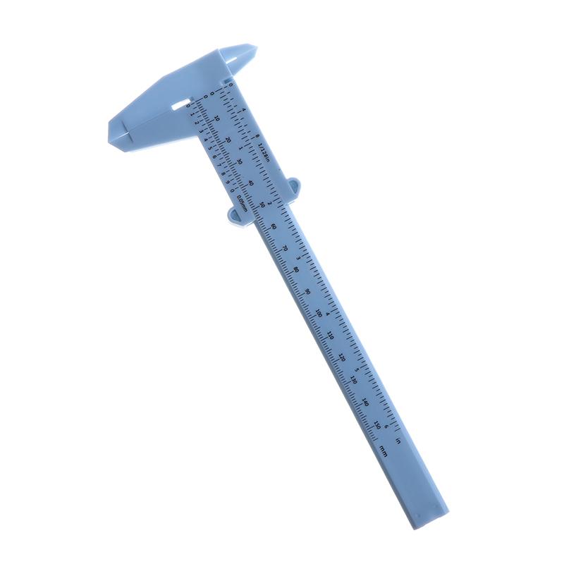 0-150Mm Double Rule Scale Plastic Vernier Caliper Measuring Student Tool Ruler