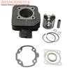 70cc Big Bore Cylinder Barrel Kit For Peugeot Buxy Elyseo Elystar Looxor Metal-X Vivacity X-Fight 50cc 2T Scooter Engine Parts