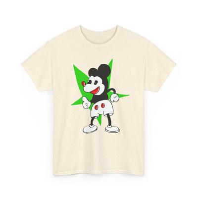Vintage Japanese Mickey with Weird Green Star Fan Art Tshirt
