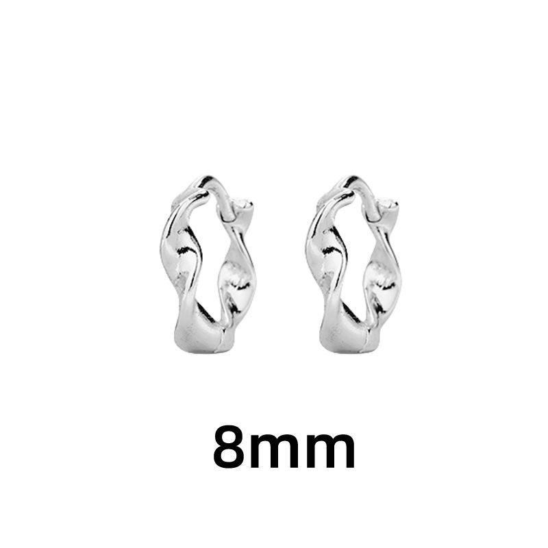 Moebius Ear Cuff: Trendy Minimalist Japanese-Korean Style Twisted Wave Hoop Earrings