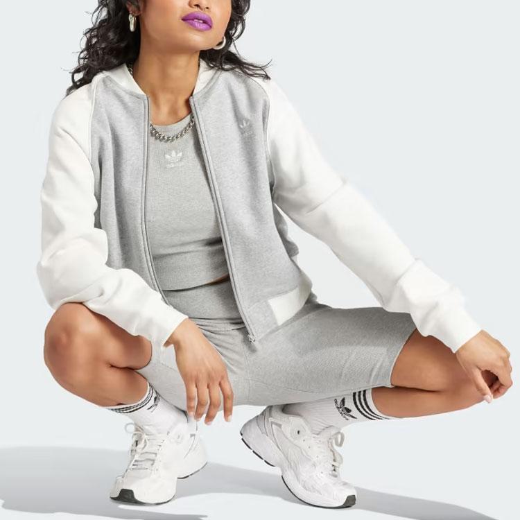 Adidas Originals Essentials Ribbed Tank Top With Trefoil Logo Women Tops Gray IJ8261