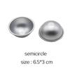 1 Pair Bath Bomb Molds Aluminium Alloy Salt Ball Mould for Soap Homemade DIY Bathing Chocolate Cake Pudding Making Tools