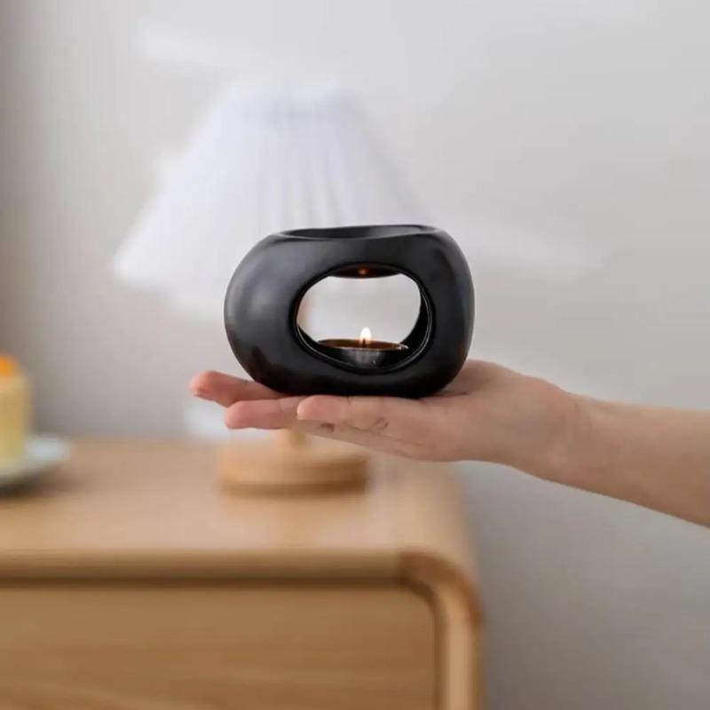 1 szt. Ceramiczny palnik do aromaterapii Podgrzewacz do świec Dyfuzor olejków Piecyk Wystrój domu salonu spa Prezent
