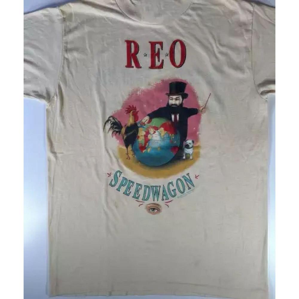 

Футболка Reo Speedwagon Тур 1990-х Подарунок Фанатам Біла Всі Розміри Футболка AC522 Унісекс Футболка XXL