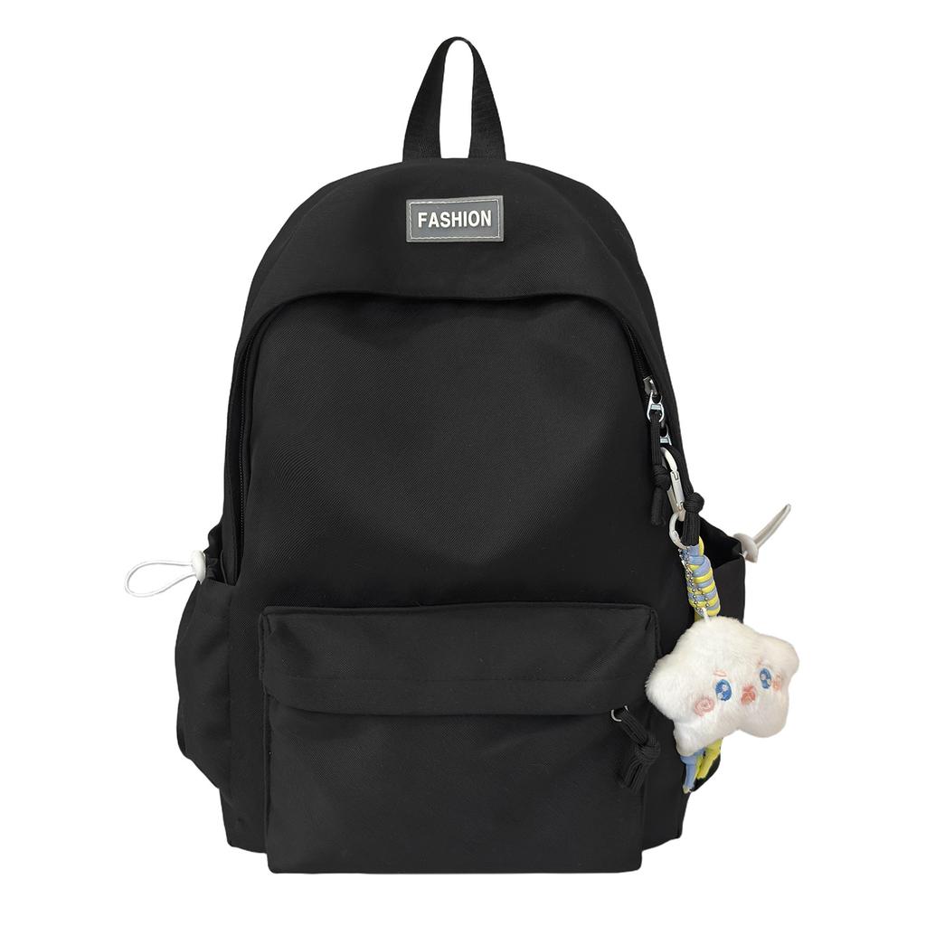 Schoolbag new solid color backpack, Korean version ins junior high school college student schoolbag leisure travel large capacity backpack