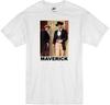 MAVERICK BRET BART JAMES GARNER JACK KELLY WESTERN COWBOY RETRO TV WHITE T-shirt