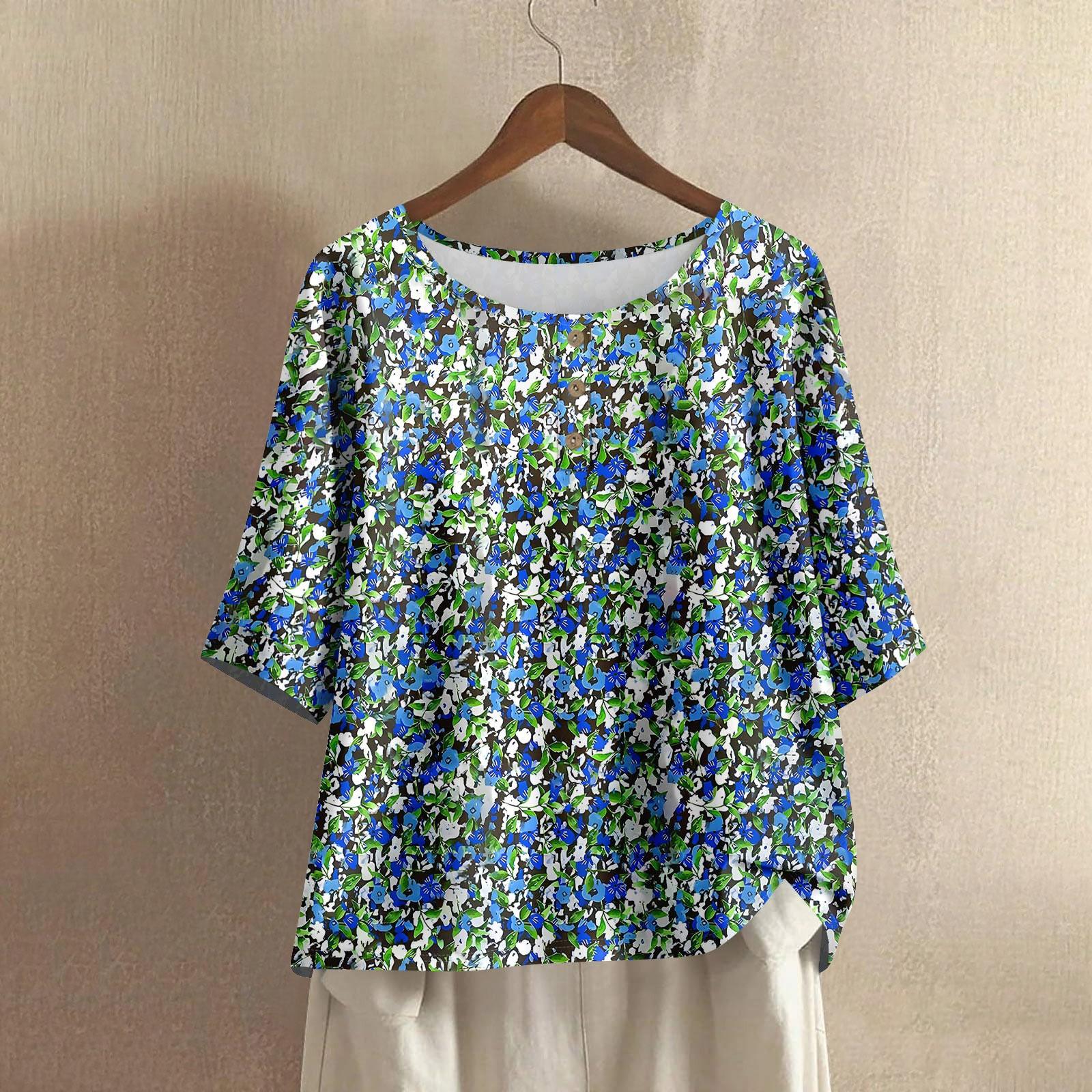 

Women s Fashion Casual Regular Elegant Tops Button Tops XXL