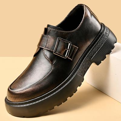 Erkek Klasik İş Elbisesi Oxford Günlük Ayakkabılar Marka Platform Günlük Rahat Moda Derby Ayakkabılar Lüks Deri Ayakkabılar