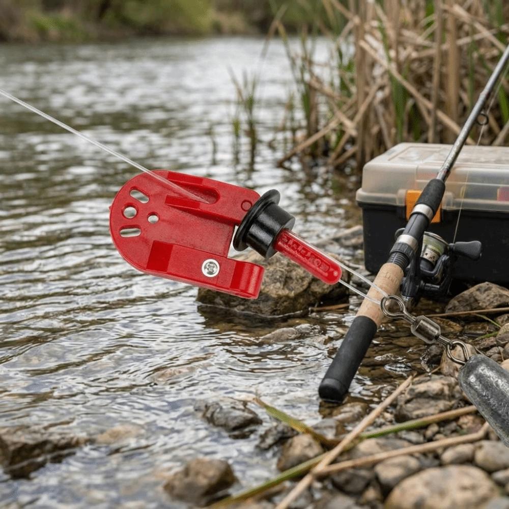 Inlaid Side Buckle Boat Fishing Release Clip Red Black Color Trolling Release Clip Outdoor Fishing