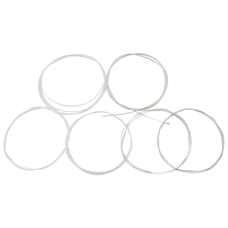 6 Pcs Guitar Strings Set Nylon Silver Plating Super Light for Classic Acoustic Guitar