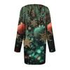 Women's Fashionable Casual Long Sleeved Plus Size  Print Top Plus Size Floral Print Top