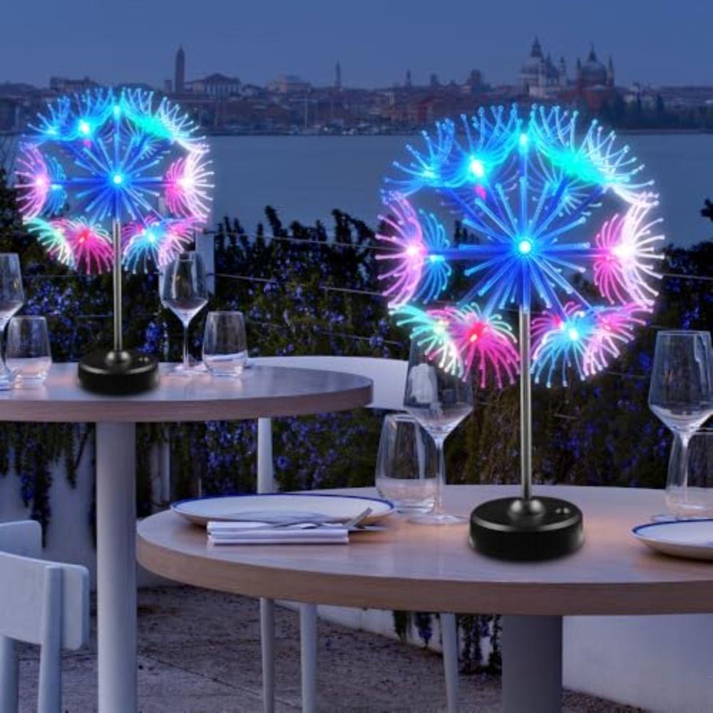 19LED Solar Ground Pendant Lamps 8 Modes Starburst Lamp LED Hanging Chandeliers  Christmas